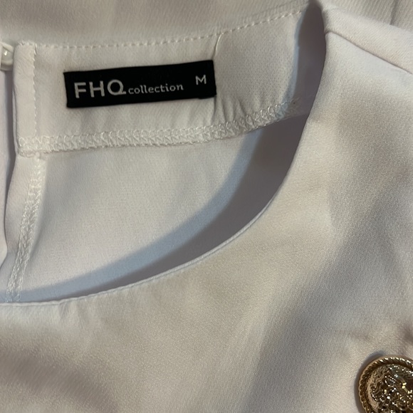 Beautiful and Elegant size M white dress excellents conditions FHQ collection - Picture 6 of 10